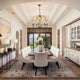 Vanity Art 8-Light Lantern Geometric Chandelier