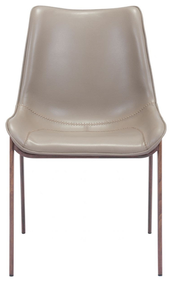 Magnus Dining Chair, Set of 2 Brown/Walnut