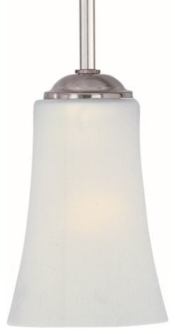 Maxim 92040 1 Light 4.5"W Pendant - Satin Nickel / Frosted Glass