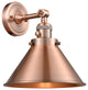 Briarcliff 1-Light LED Sconce, Antique Copper, Shade: Antique Copper