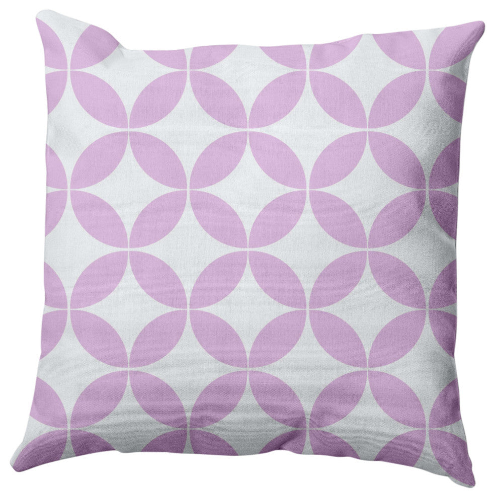 Eye Opener Decorative Throw Pillow, Lilac, 18"x18"