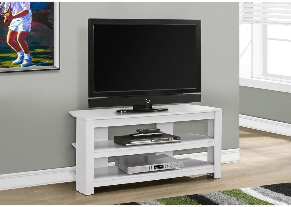 Tv Stand - 42"L / White Corner