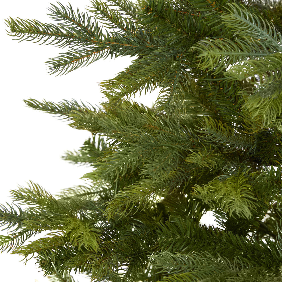 7' North Carolina Spruce Artificial Christmas Tree With 931 Bendable Branches