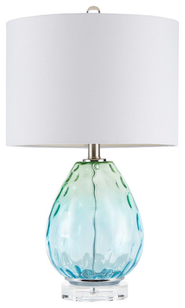 510 Design Borel Ombre Glass Table Lamp Blue, Light Blue
