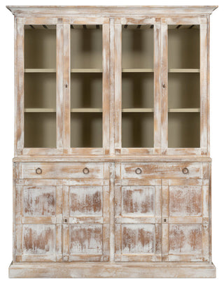 Front-facing full product shot on white background showing entire buffet and hutch.