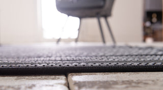 Unique Loom Gray/Multi Border Outdoor 4'x6' Area Rug