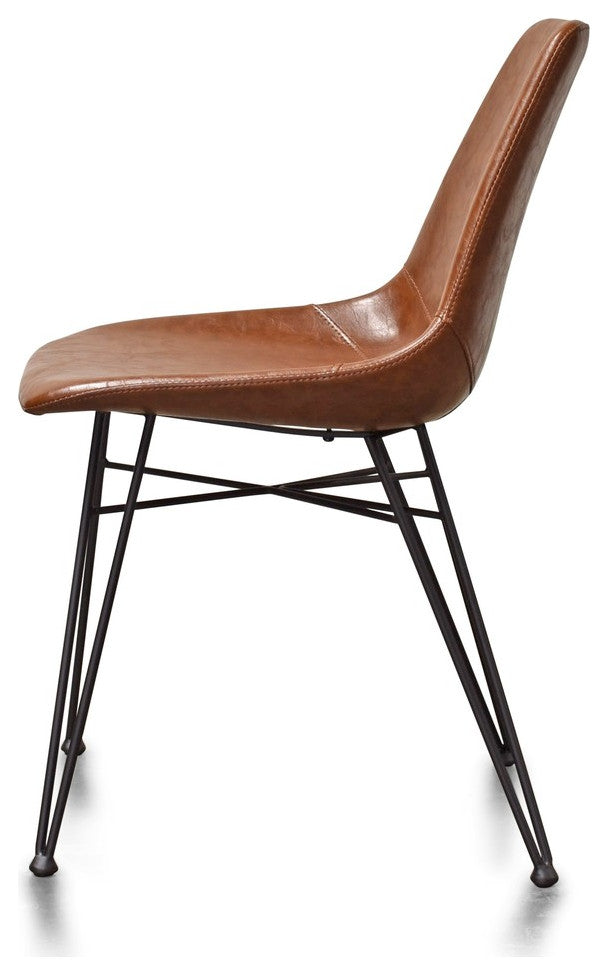 Oda Dining Chairs, Brown, Set of 2