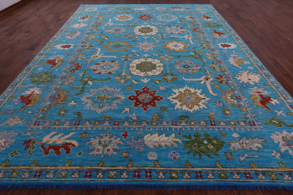 10' 6" X 13' 8" Turkish Oushak Handmade Rug - Q15727