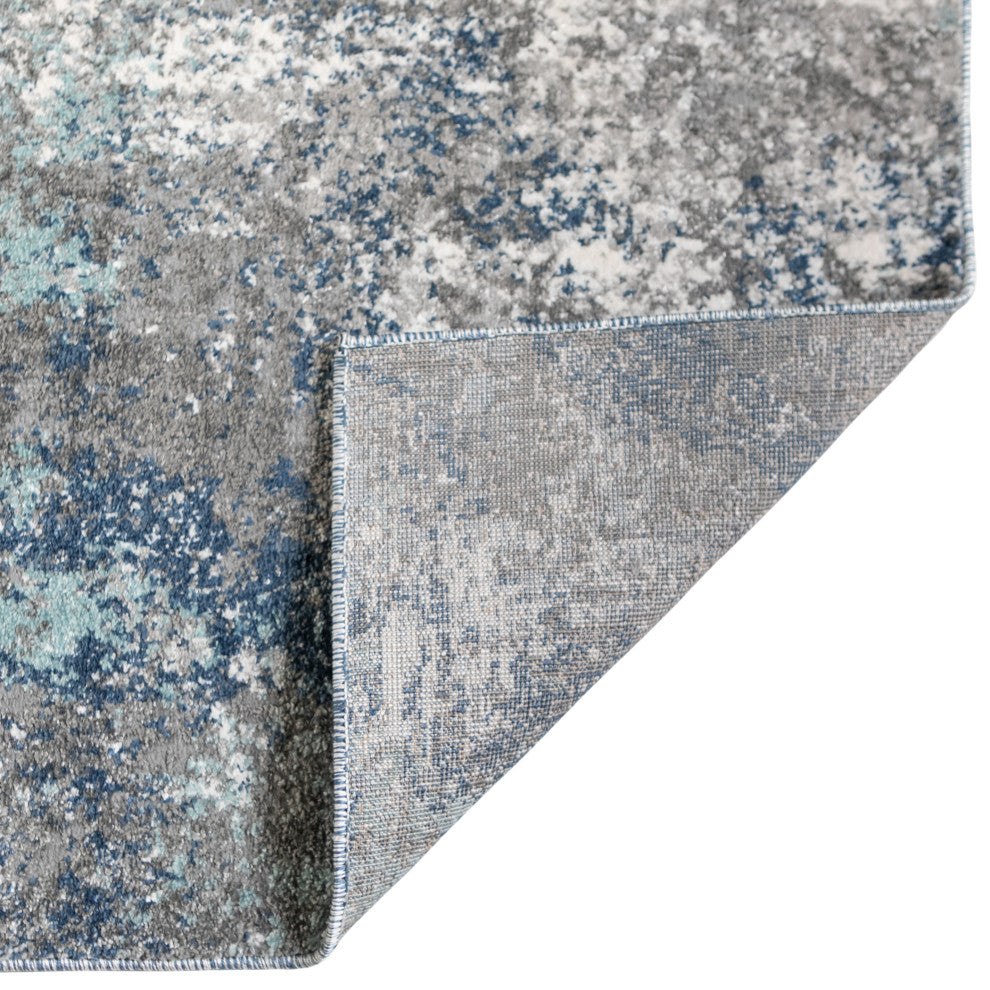 Yasmin Deva Area Rug, Blue, 9' x 13', Abstract