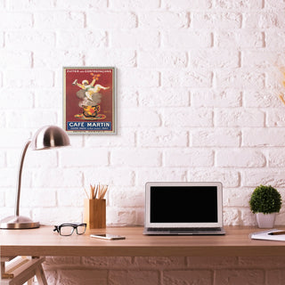 Cafe Martin Vintage Poster Design, 11"x14"