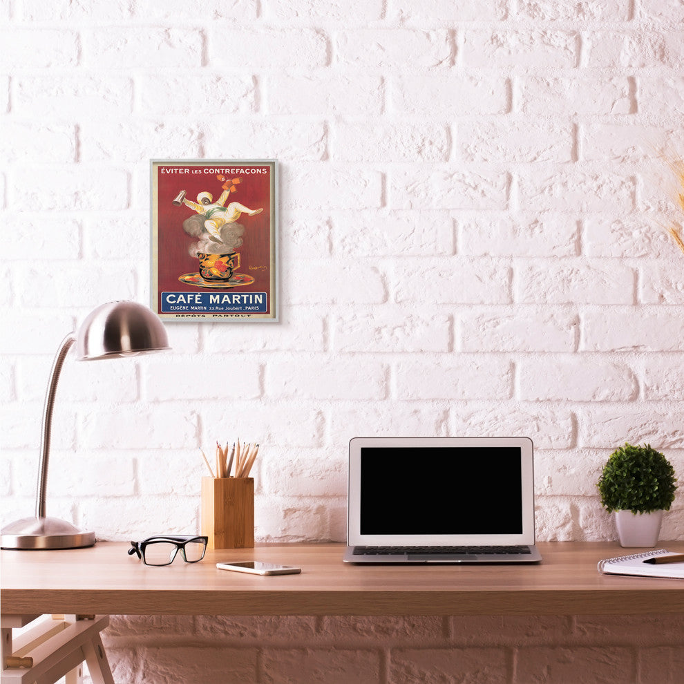 Cafe Martin Vintage Poster Design, 11"x14"