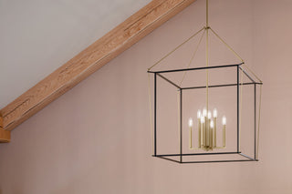 Eisley 4 Light Foyer Pendant, Champagne Bronze, 40.25"