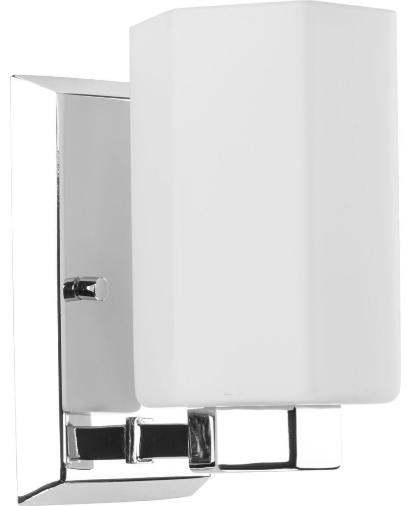 Estrada Collection 1-Light Contemporary Bath and Vanity Light, Polished Chrome