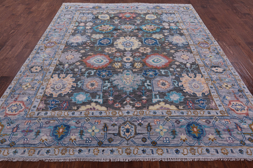 Hand Knotted Turkish Oushak Wool Rug 8' 3" X 10' 0" - Q15726