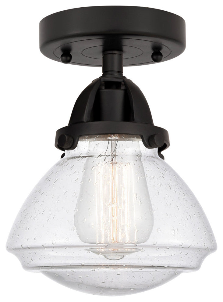 INNOVATIONS 288-1C-BK-G324-LED 1-Light Semi-Flush Mount Matte Black