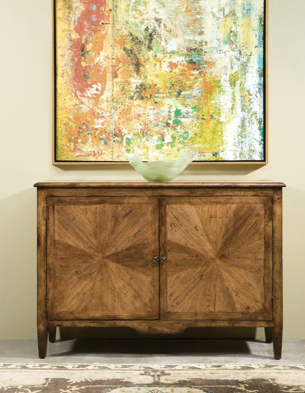 Transitional Pecan Cabinet