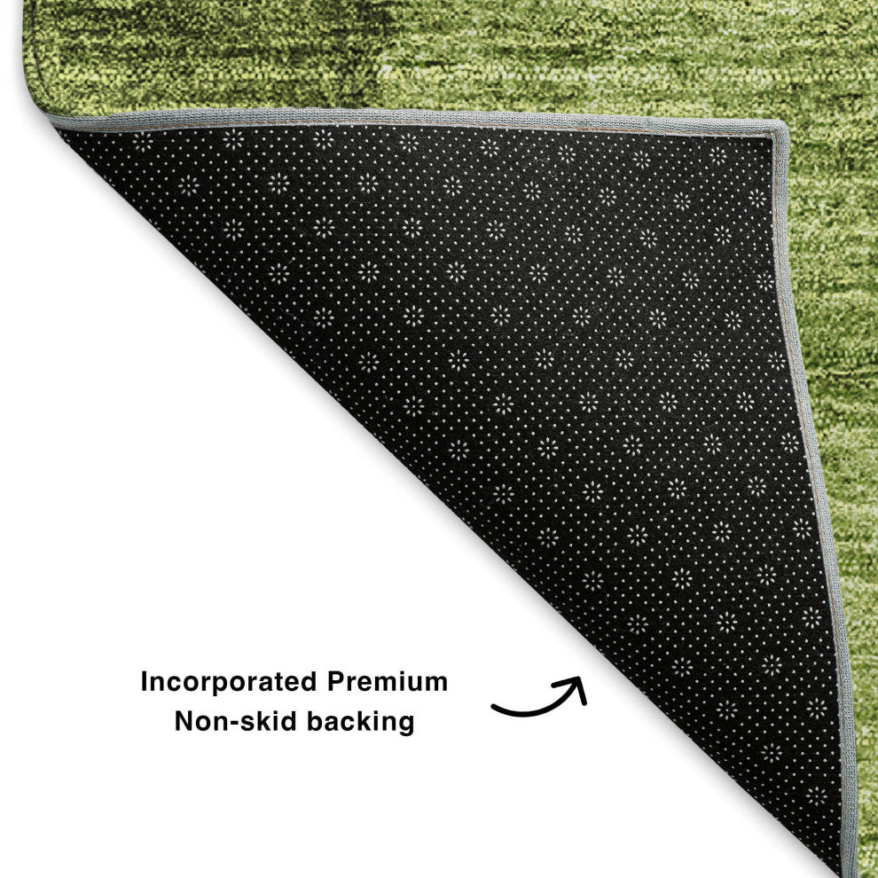 Premium Machine Washable Mayfield AMF625 Olive 2'6" x 3'10" Rug