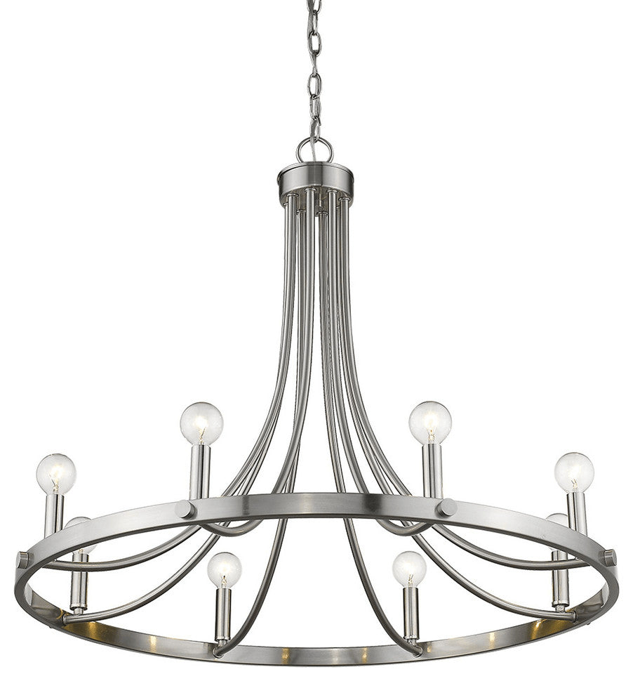 Sawyer 8-Light Satin Nickel Chandelier