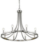 Sawyer 8-Light Satin Nickel Chandelier