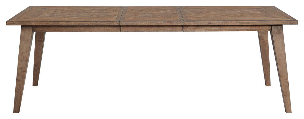 Oslo 30" Tall Dining Table With Leaf, Weathered Chestnut