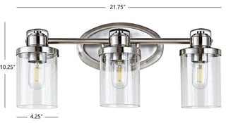 Safavieh Maci Wall Sconce Nickel/Clear