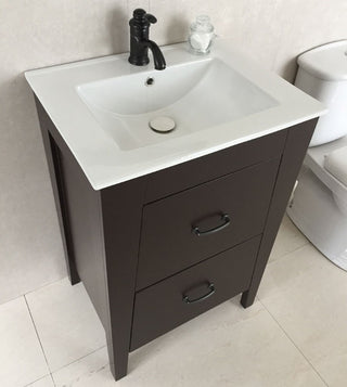 Neylon Single-Sink Vanity, 24", Espresso