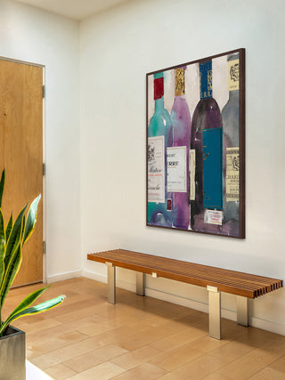 "Dinner Party II" Floater Framed Painting Print on Canvas, 16"x24"