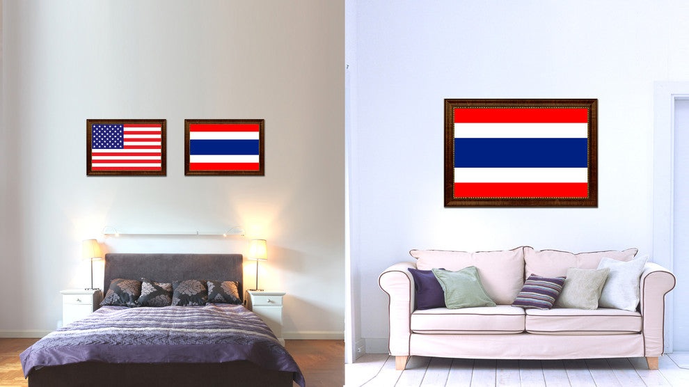 Thailand Country Flag Canvas Print, 27"x39"