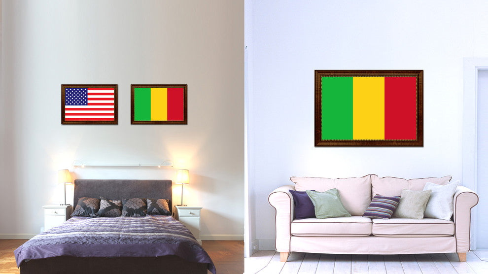 Mali Country Flag Canvas Print, 21"x30"