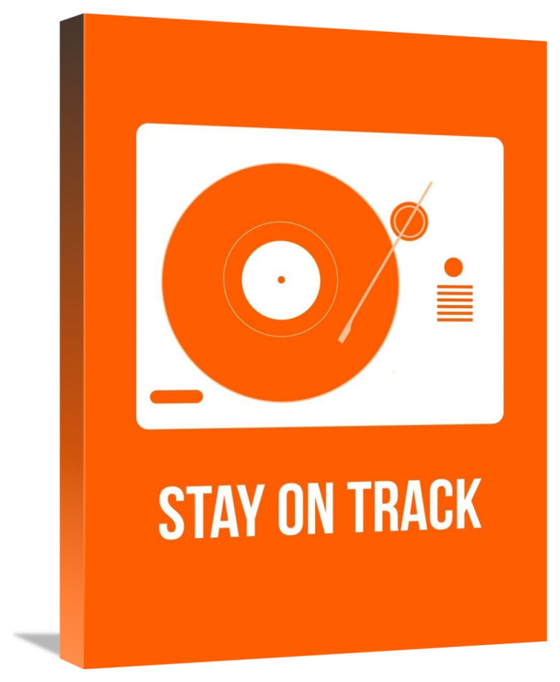 "Stay On Track Orange" Poster Fine Art Print