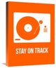 "Stay On Track Orange" Poster Fine Art Print