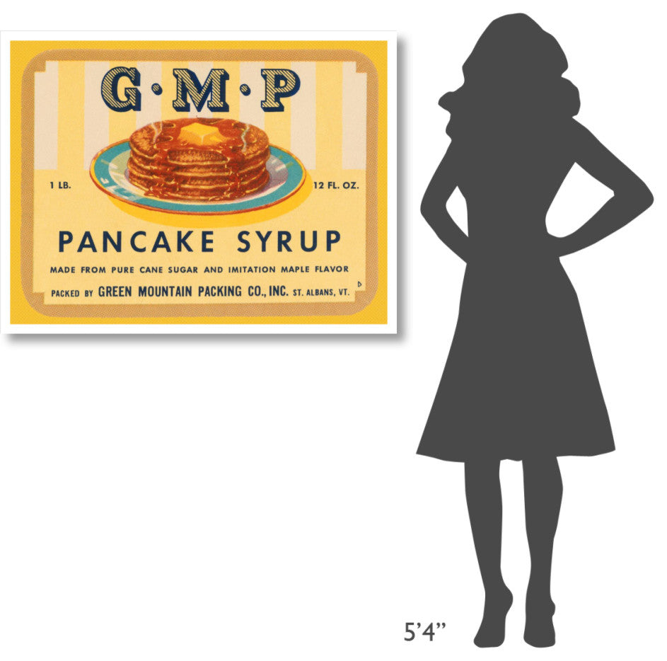 "G.M.P. Pancake Syrup" Digital Paper Print by Retrolabel, 42"x32"