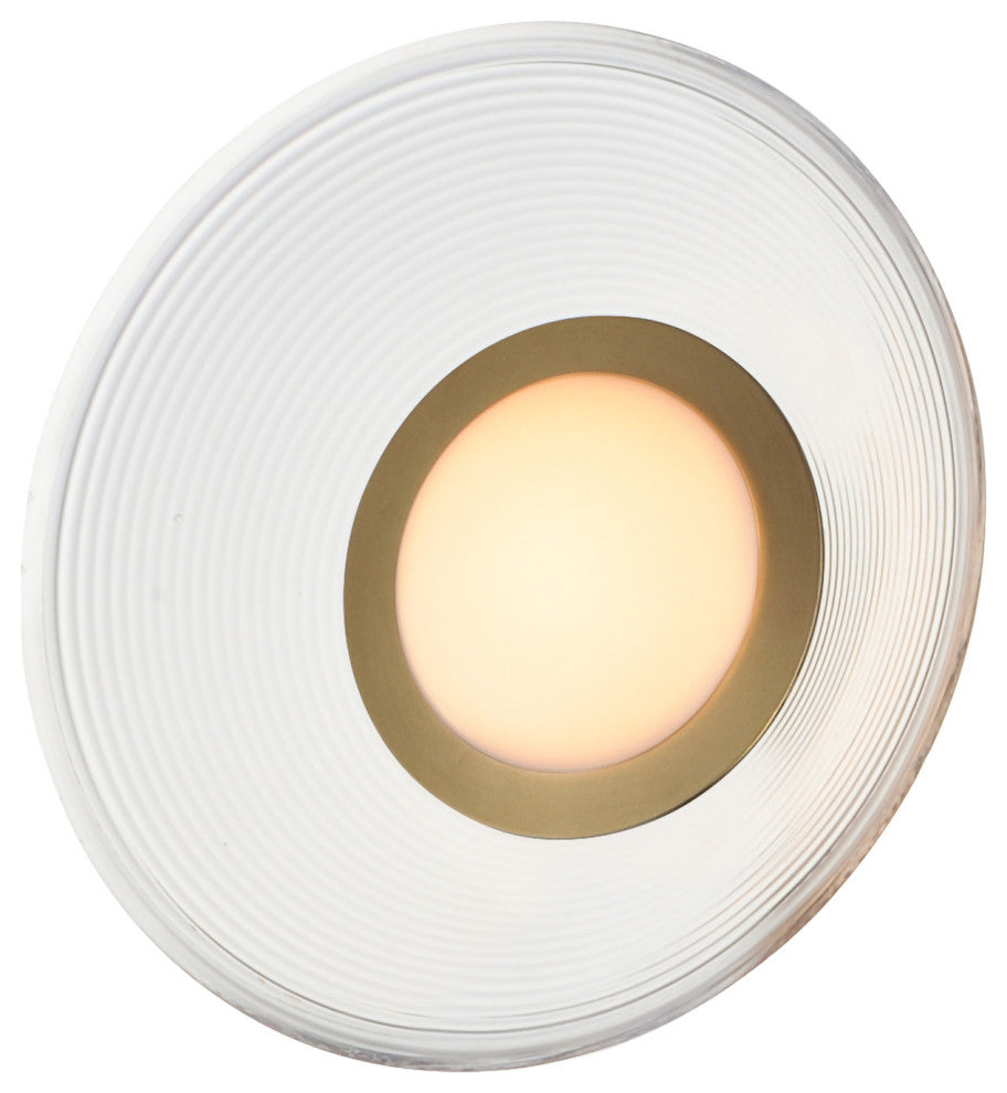 ET2 E22082-144 Jensen 12"W Semi-flush Ceiling Fixture - Satin Brass