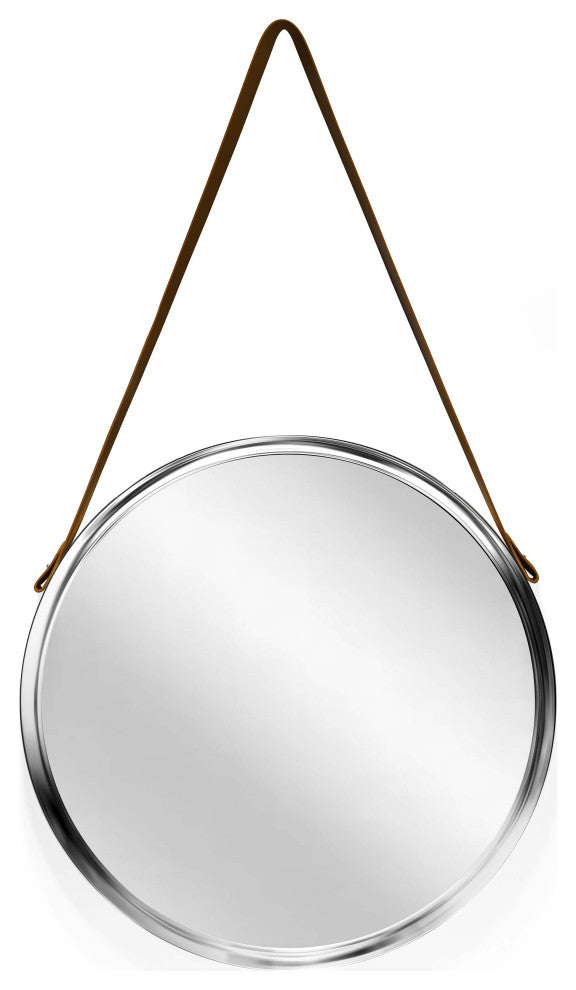 Decorative 18" Silver Wall Mirror