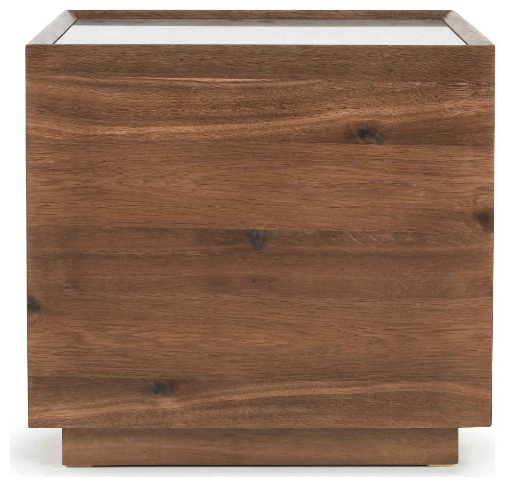 Santa Barbara 26" Brown Wood End Table