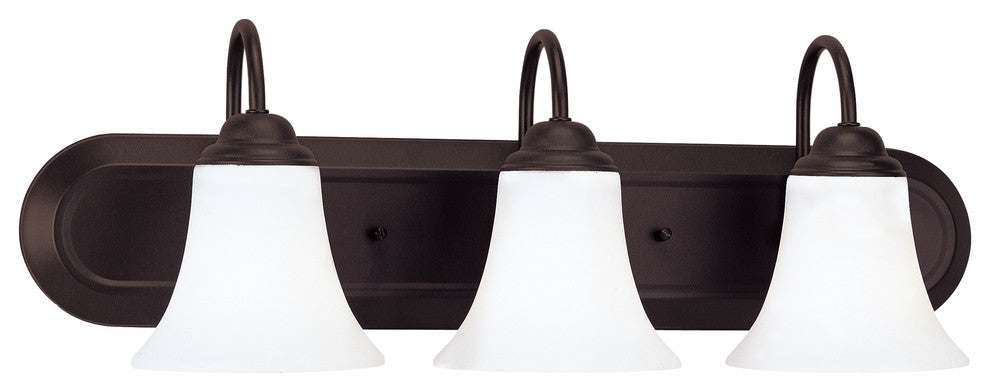Nuvo Dupont 3-Light Incandescent Vanity and Wall Light, Dark Chocolate Bronze