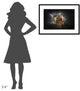 "Tiger Splash" Framed Digital Print by Win Leslee, 32x24"