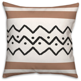 Zig Zag Dots 18x18 Spun Poly Pillow