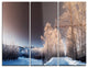 "Futuristic Winter Sky" Photo Metal Wall Art, 3 Panels, 36"x28"