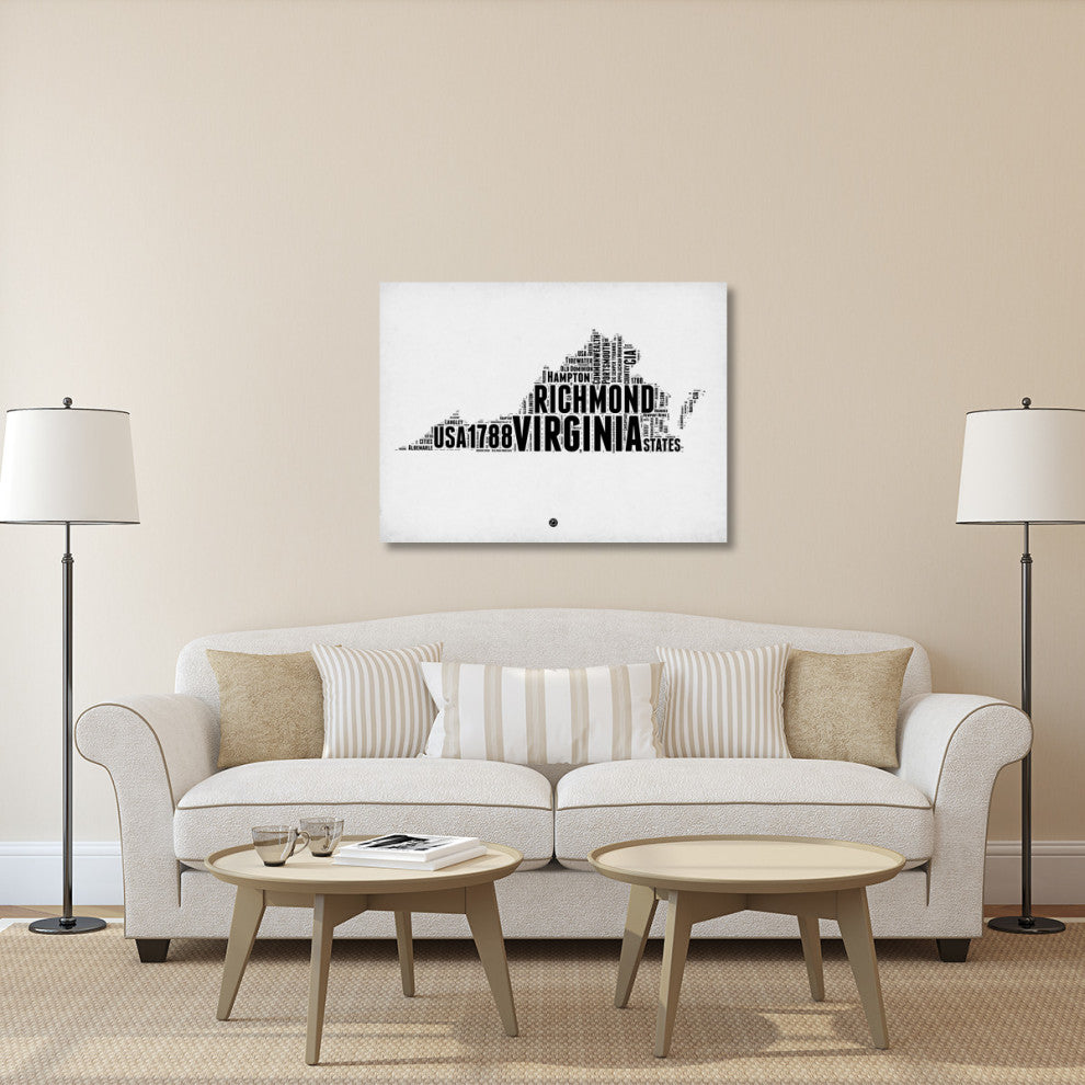 "Virginia Word Cloud 2" Fine Art Print