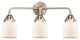 Small Bell Bath Vanity Light, Brushed Satin Nickel, Matte White, Matte White