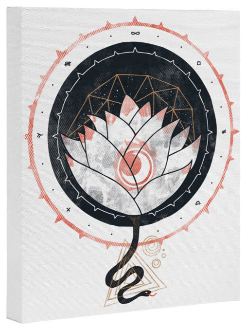 Deny Designs Hector Mansilla Lotus Art Canvas