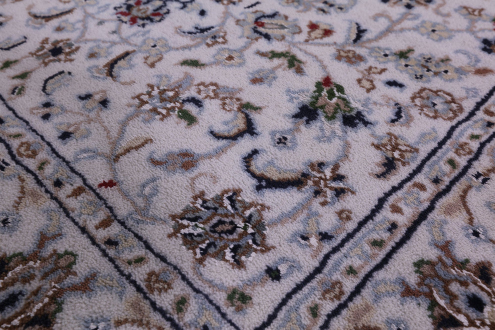 Runner Persian Nain Handmade Wool & Silk Rug 2' 9" X 16' 4" - Q14759