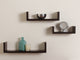 Danya B. Laminated Floating "U" Shelves (Set of 3), Walnut