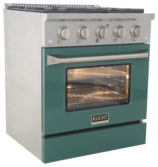 KUCHT Pro-Style 30" 4.2 cu. ft. Range, Green, Natural Gas