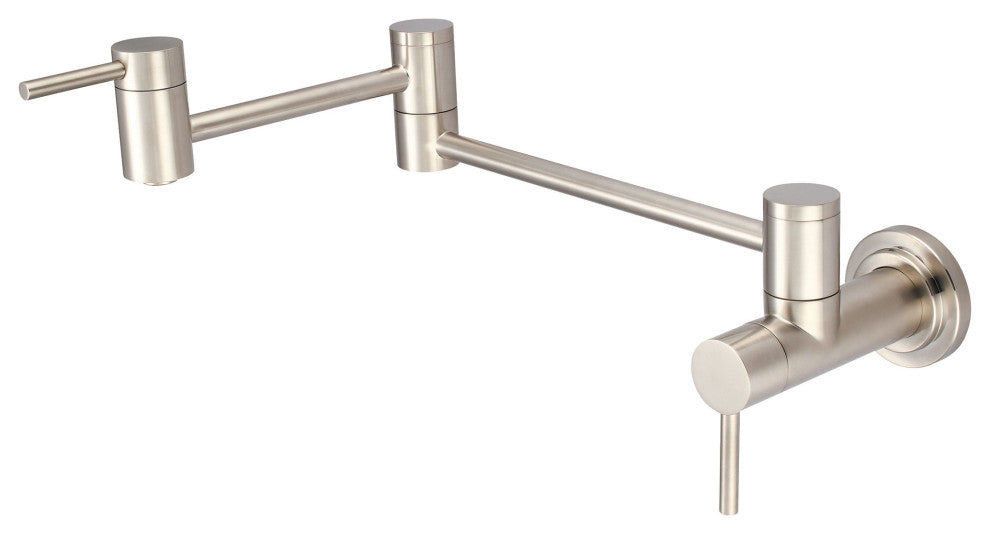 Motegi Wall Mount Pot Filler, Brushed Nickel