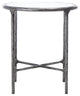 Safavieh Couture Jessa Forged Metal Round End Table, Silver