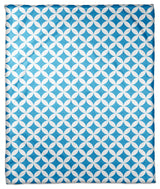 Blue Diamond Pattern Fleece Blanket