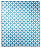 Blue Diamond Pattern Fleece Blanket