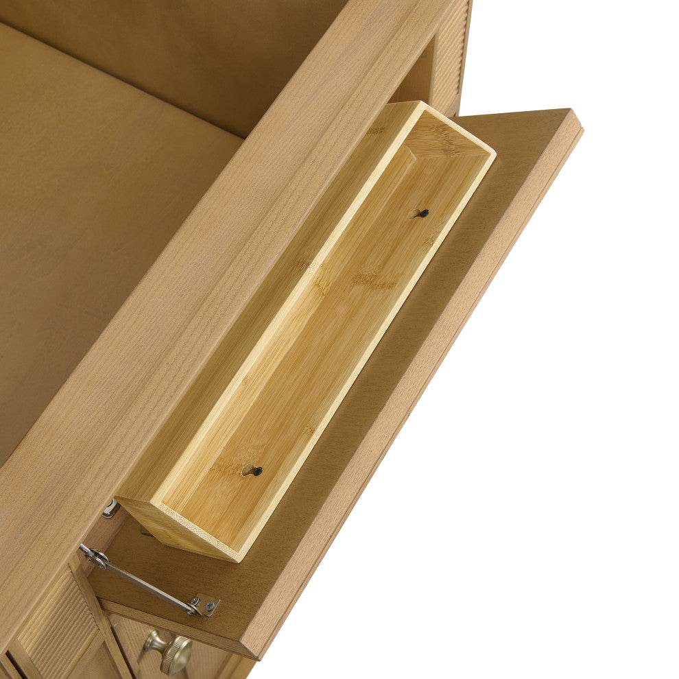 Lorelai 60" Double Vanity, Light Natural Oak